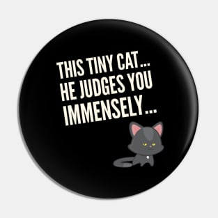 Judging Cat Pin