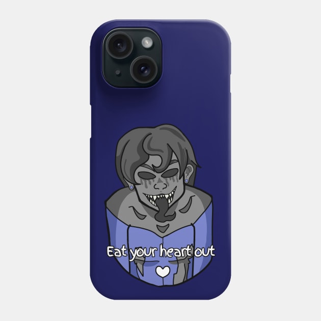 Eyeless Jack with Text Phone Case by Media By Moonlight