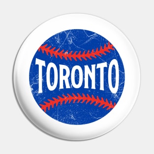 Toronto Retro Baseball - White Pin