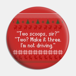 Three Scopes Christmas design Pin