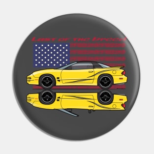 USA - Last of the breed-yellow combo Pin