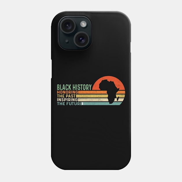black history honoring the past inspiring the future Phone Case by LinDey