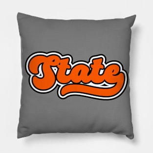 Retro State Script // Oklahoma Proud Pillow