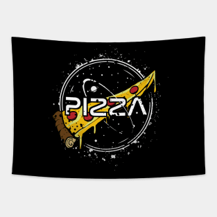 Funny Slice Of Pizza Nasa Parody Tapestry