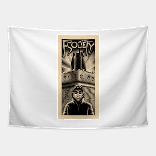 Democracy hacked-metropolis inspired poster-vintage and dystopian aesthetic lovers Tapestry