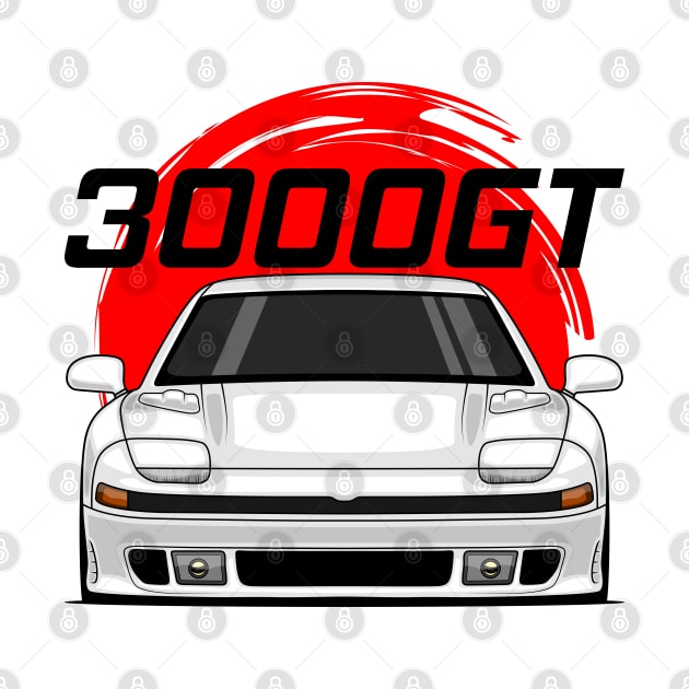 Front White 3000GT 1990 1993 JDM by GoldenTuners