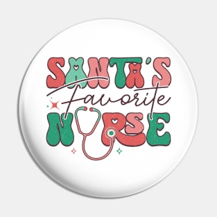 Santa's Favorite Nurse Pin