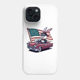 A Whimsical Tribute to American Culture in Cartoon Style T-Shirt Phone Case