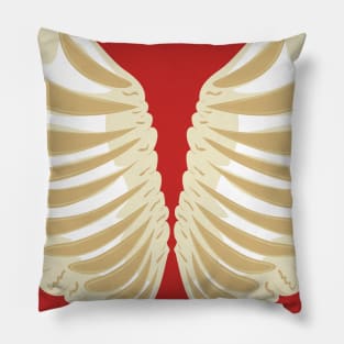 Heart Shaped Rib Cage Pillow