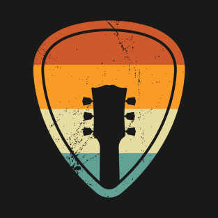 Guitar Pick Vintage Sunset Style T-Shirt