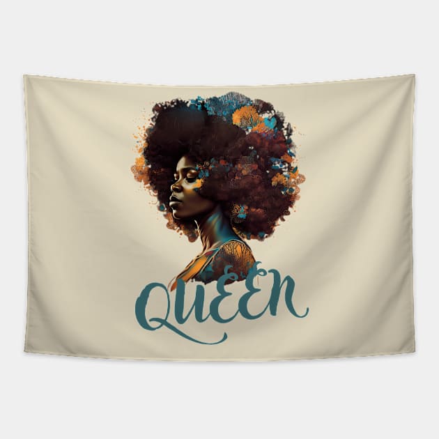 african savannah queen Tapestry by Micapox