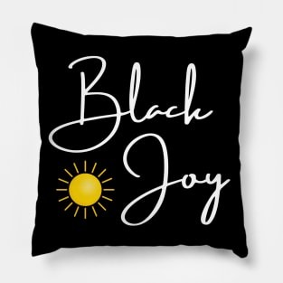 Black Joy Sunshine Pillow