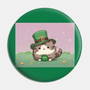 Cute St. Paddy's day pusheen Pin