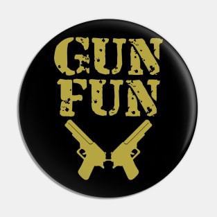 Gun Fun 2nd Amendment Patriotic Gear Pin