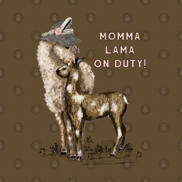 Momma Lama on Duty! by Salzanos