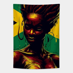 Rasta jamaica woman Tapestry