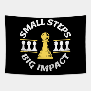 Chess pawn - Small steps, big impact Tapestry