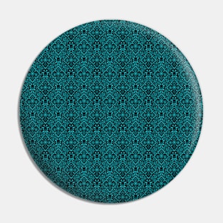 Skull and Crossbones Neck Gator Teal Crossbones Pattern Pin