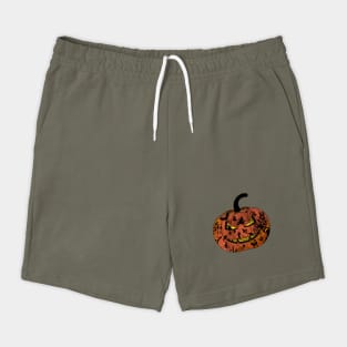 Halloween Pumpkin Doodle Line Art Shorts