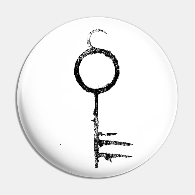 The Infernal Key (black) Pin by geekingink