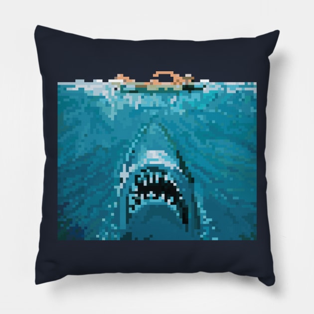 8 Bit Bite Pillow by MCartsC