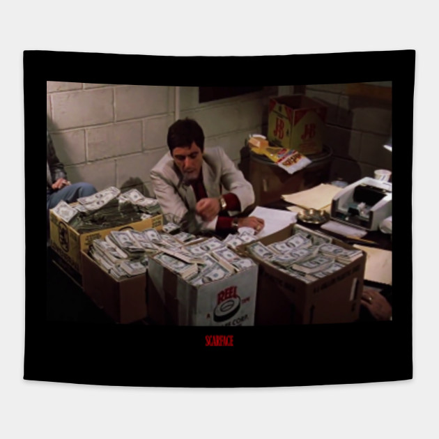 Scarface Tony Montana Tapestry Teepublic