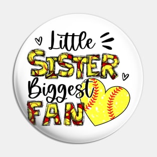 Softball Sister, Little Sister Biggest Fan Pin