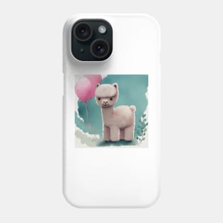 Cute Baby Alpaca Art 1 Phone Case