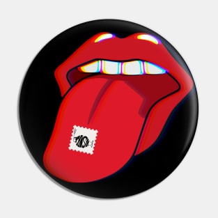 Phish Acid Tab Trippy Tongue Pin