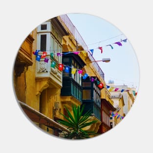 Colorful Maltese Street Pin