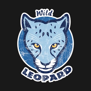 Blue Leopard Skin T-Shirt