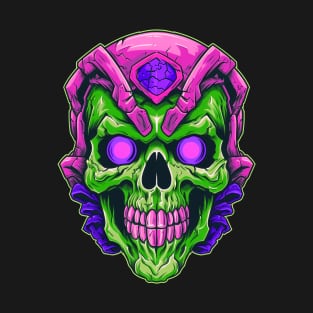 Monster Alien Retro Skull T-Shirt