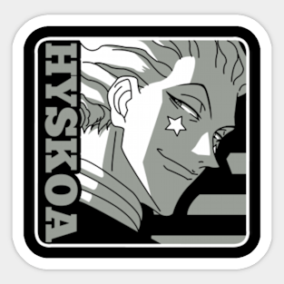 Hisoka Hunter X Hunter Stickers Teepublic - roblox hisoka face decal