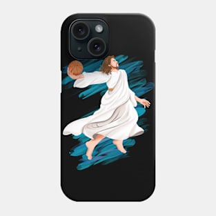 Jesus is playing basket ball Phone Case