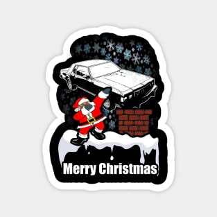 Dabbing Santa Clause Merry Caprice Landau Snowing Christmas Magnet