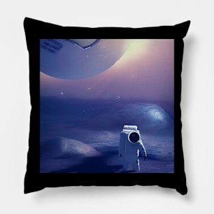 The astronaut land on moon. Pillow