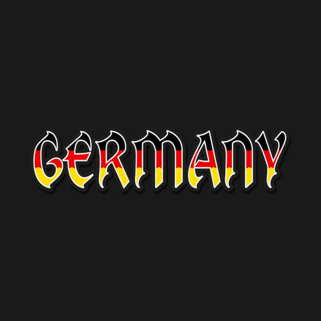 Germany Lettering Word Vintage German by Foxxy Merch