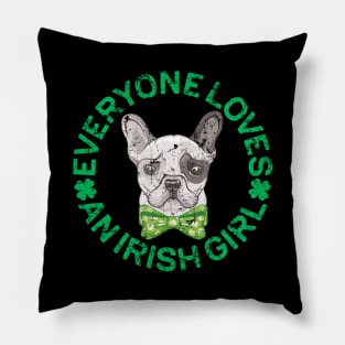 Funny Bulldog lover for irish - saint patrick best gift Pillow