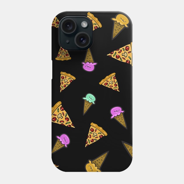 Pizza & Ice Cream Phone Case by headrubble