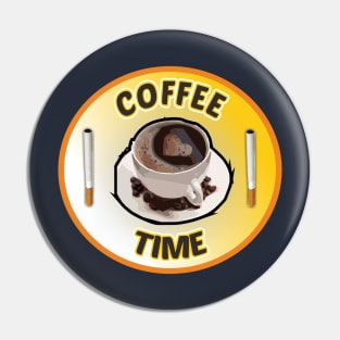 Cofee Time enjoy your life Pin