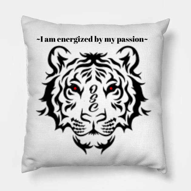 I am energized by my passion Pillow by Ohsoluvly Creations