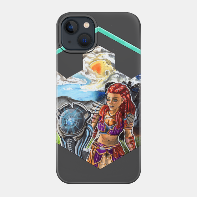 A girl and her watcher - Horizon Zero Dawn - Phone Case