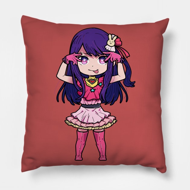 Oshi no Ko - Ai Chibi Pillow by Dokey4Artist