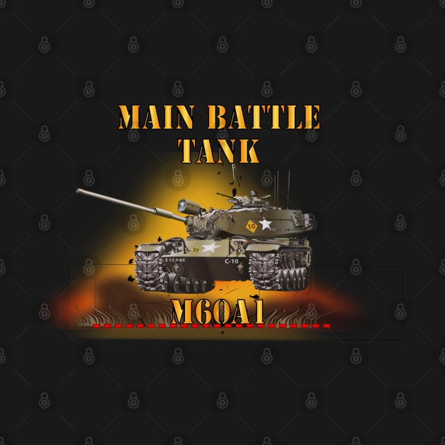 Main Battle Tank - M60A1 w Fire by twix123844