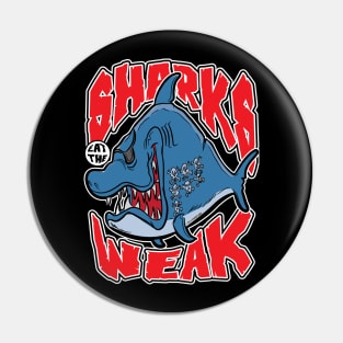 Pirate Sharks Eat The Weak Pin