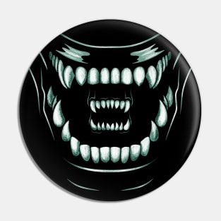 The scariest mouths in the universe... Green Pin