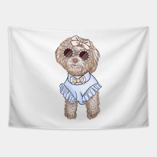 Cute bichon Tapestry