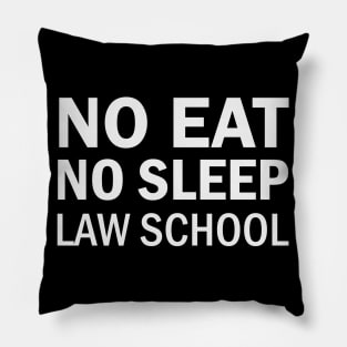 no eat no sleep law school Pillow