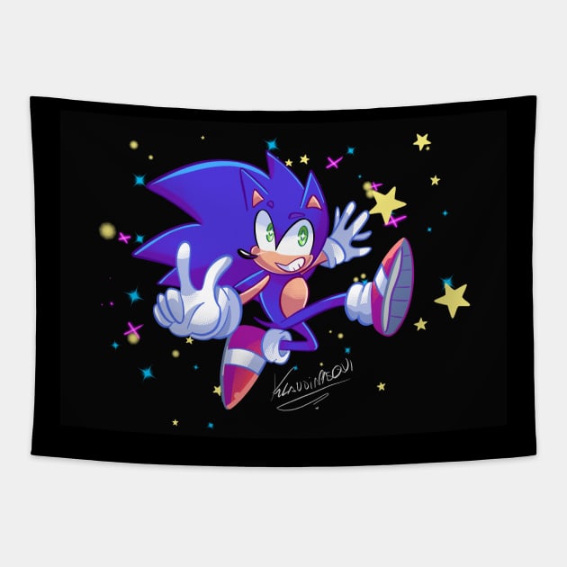 sonic star ⭐️ Tapestry by Klaudiapasqui 96