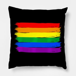 Gay Pride Support Love Rainbow Flag Lgbtq Flag Lgbt Rights Pillow